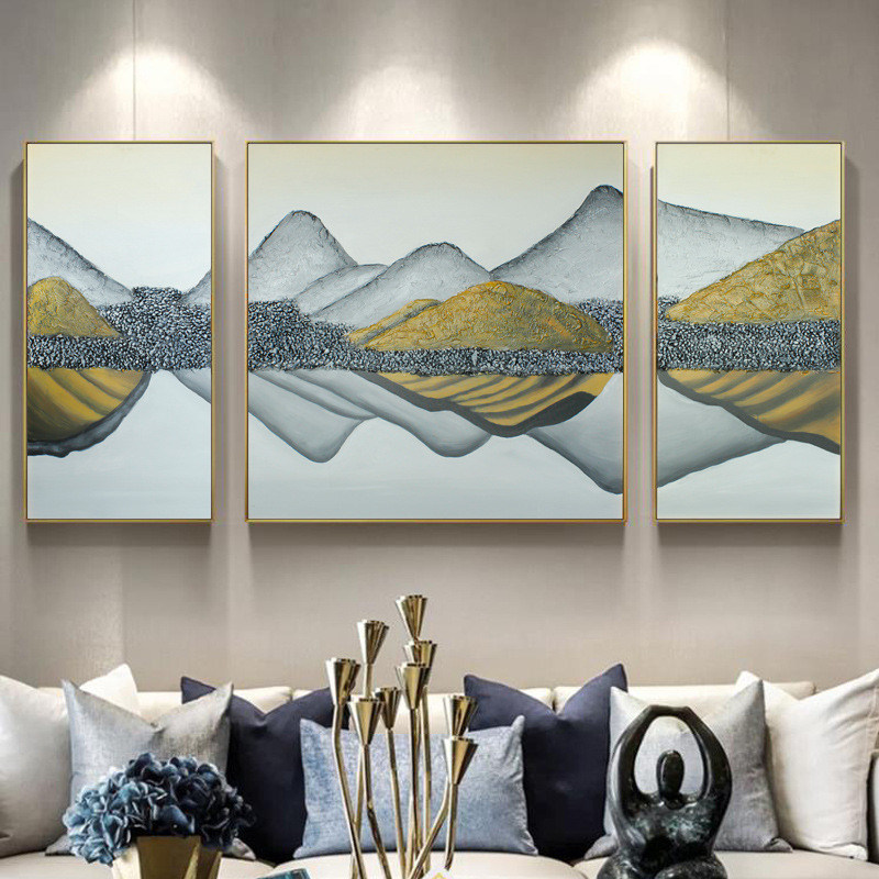 Custom Handmade Painting Wall Art Printing on Canvas for Living Room Decor Customized Size Accepted